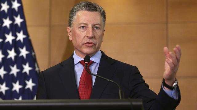 L'envoyé spécial des Etats-Unis pour l'Ukraine Kurt Volker a démissionné, cité dans le scandale impliquant Trump. [Keystone - INNA SOKOLOVSKAYA]