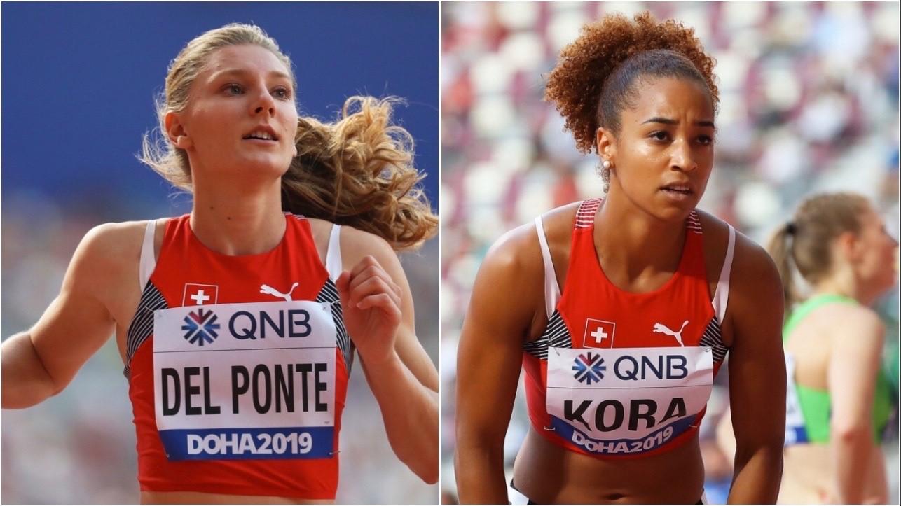 Del Ponte et Kora peuvent désormais se concentrer sur le relais 4x100m. [Srdjab Suki]