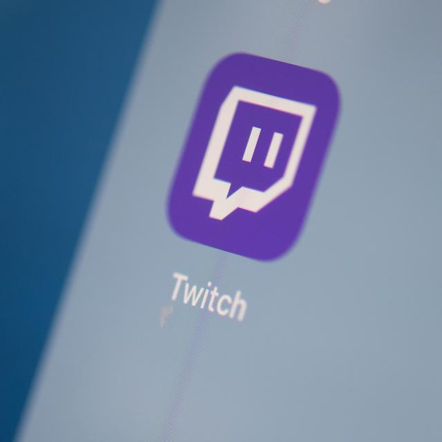 Le logo de l'application Twitch, spécialisée dans le streaming de jeux vidéos. [AFP - Martin Bureau]