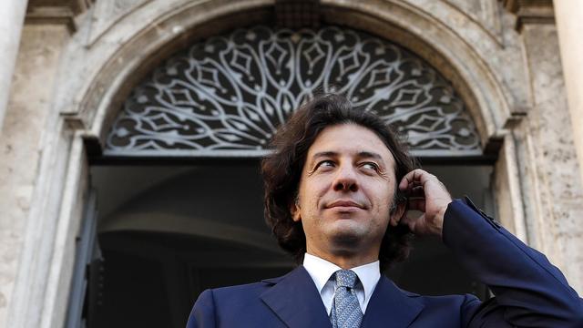 Le militant pour le droit à mourir Marco Cappato sort de la Cour constitutionnelle à Rome, ce 24 septembre 2019. [Epa - Riccardo Antimiani]