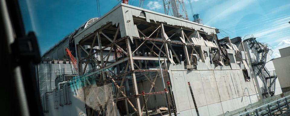 Une image du réacteur 3 de la centrale de Fukushima Daiichi, le 19 février 2018. [Keystone/epa - Nicolas Datiche]