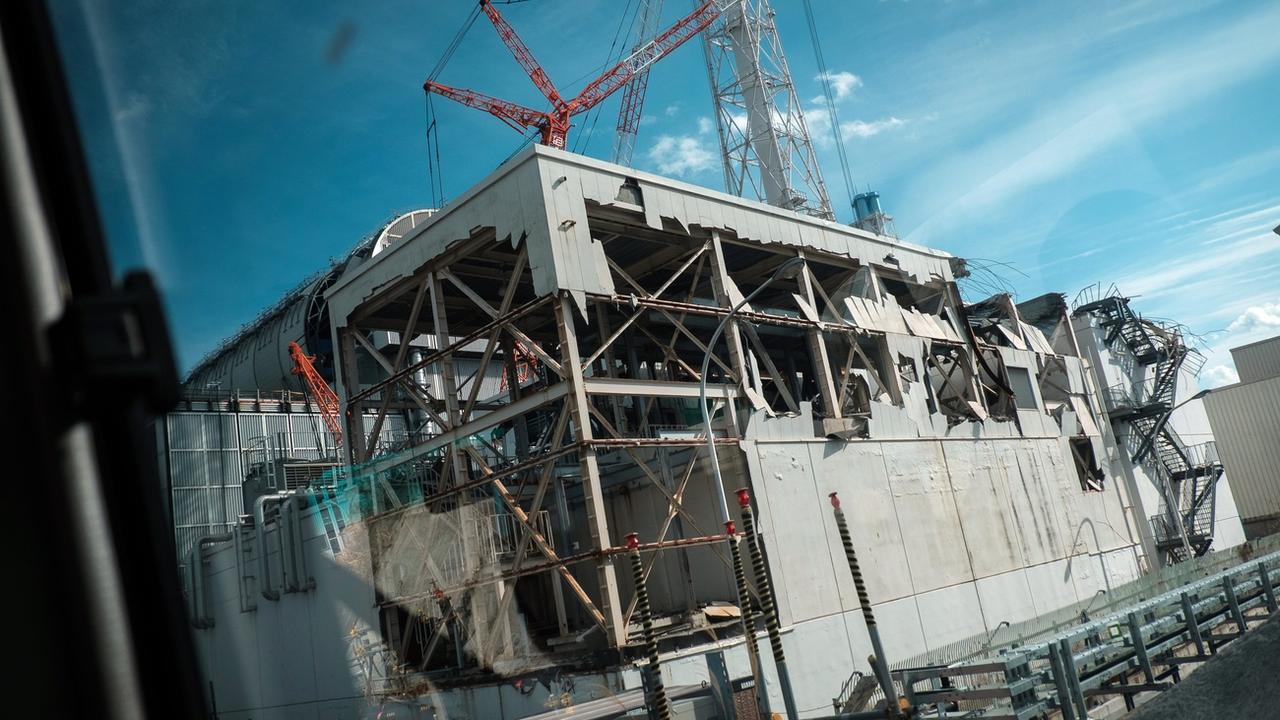 Une image du réacteur 3 de la centrale de Fukushima Daiichi, le 19 février 2018. [Keystone/epa - Nicolas Datiche]
