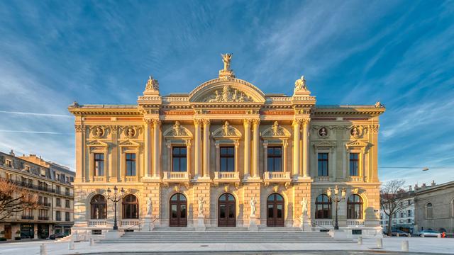 La façade rénovée du Grand Théâtre de Genève. [Grand Théâtre de Genève - Fabien Bergerat]