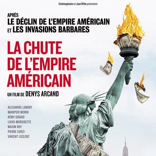 L'affiche du film "La Chute de l'empire américain" de Denys Arcand. [Collection ChristopheL/AFP - Cinemaginaire Inc]