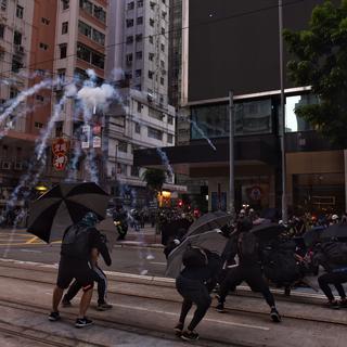 La mobilisation ne faiblit pas à Hong Kong ce samedi 2 novembre. [EPA/Keystone - Miguel Candela]