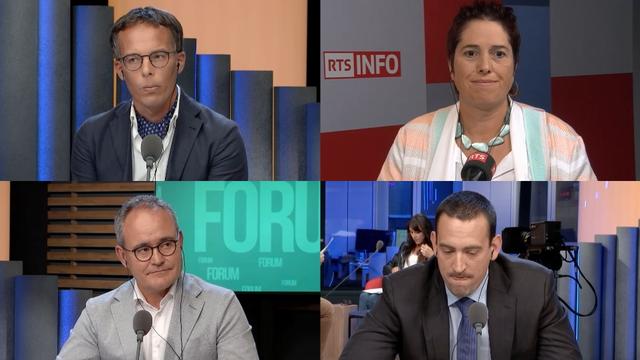 Débat entre Isabelle Chevalley, Nicolas Leuba, François Randin et Grégoire Gonin. [RTS]