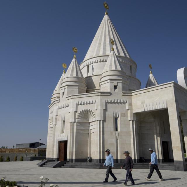 Le plus grand temple yézidi au monde a ouvert ses portes dans le village d'Aknalich, en Arménie. [AFP - Karen Minasyan]