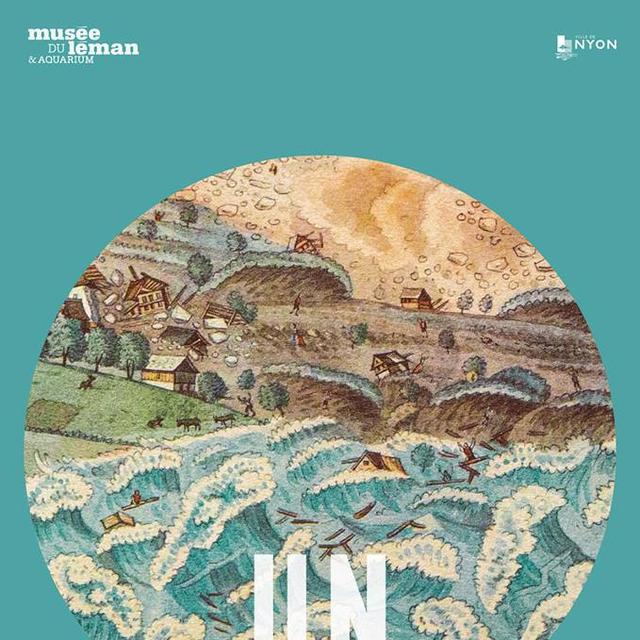 Affiche de l'exposition "Un tsunami sur le Léman" au Musée du Léman à Nyon. [Musée du Léman]