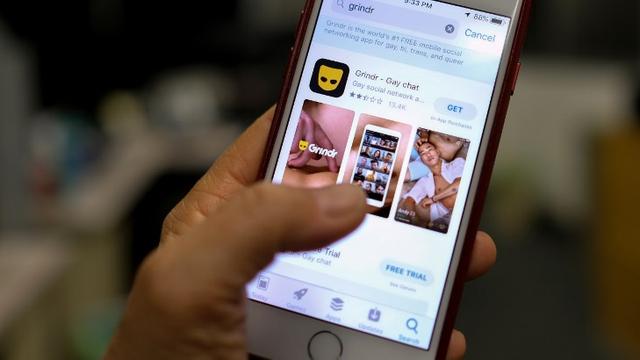 L'application Grindr. [AFP - Chris Delmas]