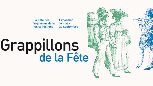 Le visuel de l'exposition "Grappillons de la Fête".
BCU Lausanne [BCU Lausanne]