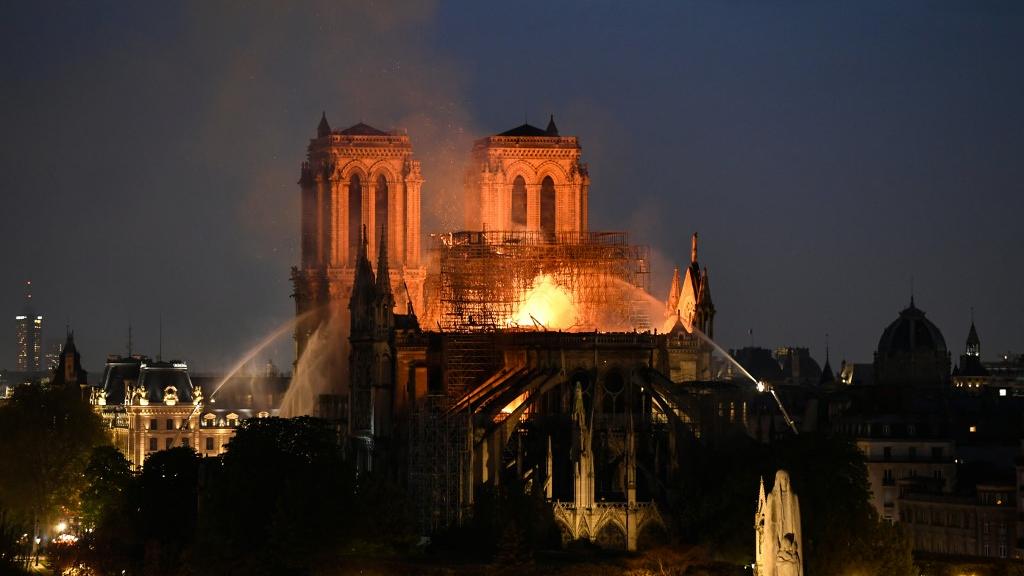 Incendie de Notre Dame de Paris le 15 avril 2019. [AFP - Bertrand Guay]