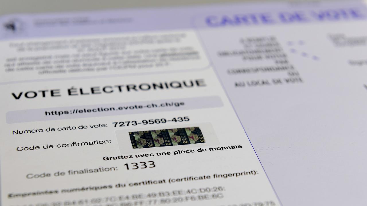 La fin du vote électronique à Genève se produit plus tôt que prévu (image d'illustration). [Keystone - Martial Trezzini]