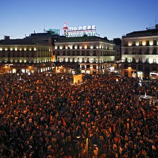 Une manifestation contre la monarchie sur la Puerta Del Sol de Madrid, le 2 juin 2014. [Reuters - Juan Medina]