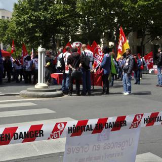 Manifestations en France du personnel hospitalier. [AP/Keystone - Thibault Camus]