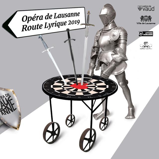 "Les chevaliers de la table ronde" font la Route Lyrique de l'Opéra de Lausanne.
Opéra de Lausanne [Opéra de Lausanne]