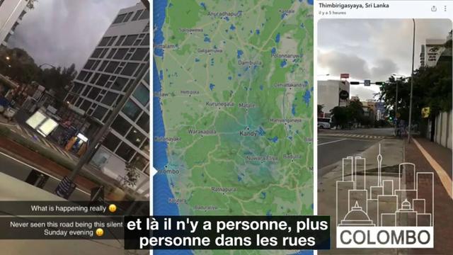 "Il n'y a personne dehors à Colombo, où règne une ambiance de stupeur"