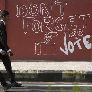 Les élections législatives en Inde dureront deux mois. [AP/Keystone - Mahesh Kumar A.]