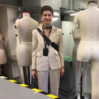 Pauline de Blonay, une Genevoise étudiant à Central Saint Martins, la prestigieuse école de mode londonienne. [RTS - Alexandre Habay]