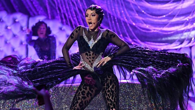 La rappeuse new-yorkaise Cardi B lors de sa performance aux Grammy Awards à Los Angeles, le 10 février 2019. [AFP - Emma McIntyre / GETTY IMAGES NORTH AMERICA]