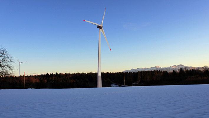 Le projet EolJorat Sud prévoit huit éoliennes de grande taille sur les hauts de Lausanne. [Si-Ren]