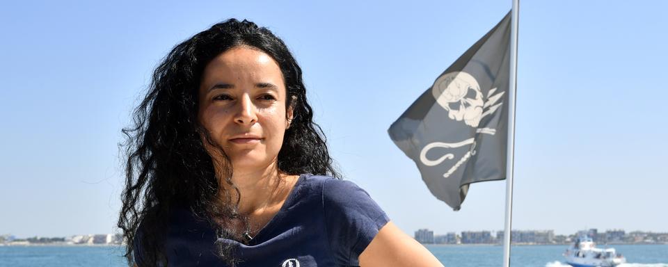 Lamya Essemlali, présidente de Sea Shepherd France. [AFP - Bertrand Langlois]