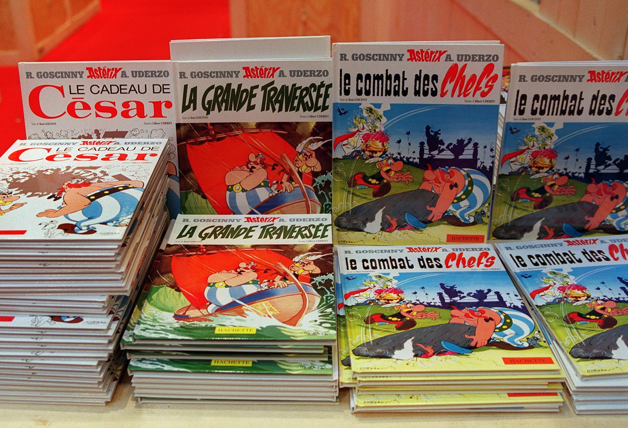 Des albums d'Astérix dans une librairie. [afp - Jean-Pierre Muller]