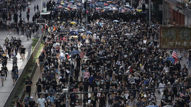 Huitième week-end de protestations à Hong Kong. [AP Photo/Keystone - Vincent Yu]