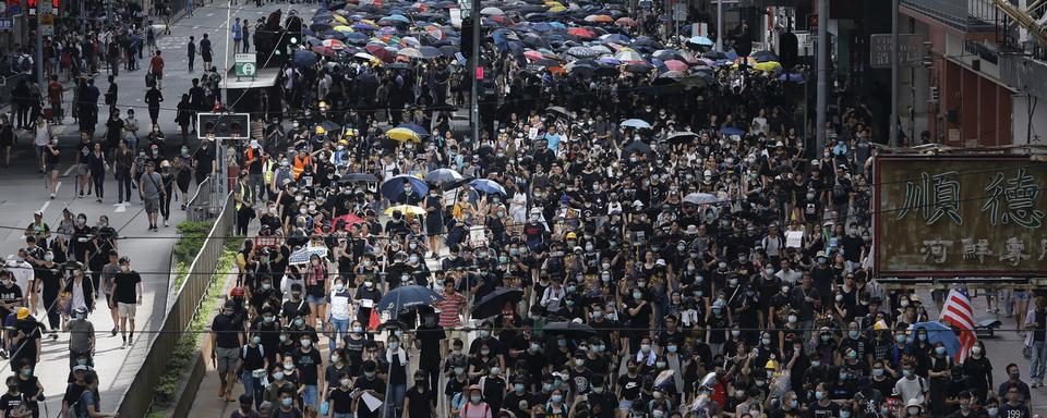 Huitième week-end de protestations à Hong Kong. [AP Photo/Keystone - Vincent Yu]