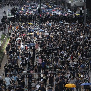 Huitième week-end de protestations à Hong Kong. [AP Photo/Keystone - Vincent Yu]