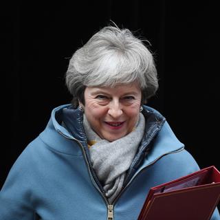 La Première ministre britannique Theresa May le lundi 21 janvier. [Keystone/EPA - Facundo Arrizabalaga]