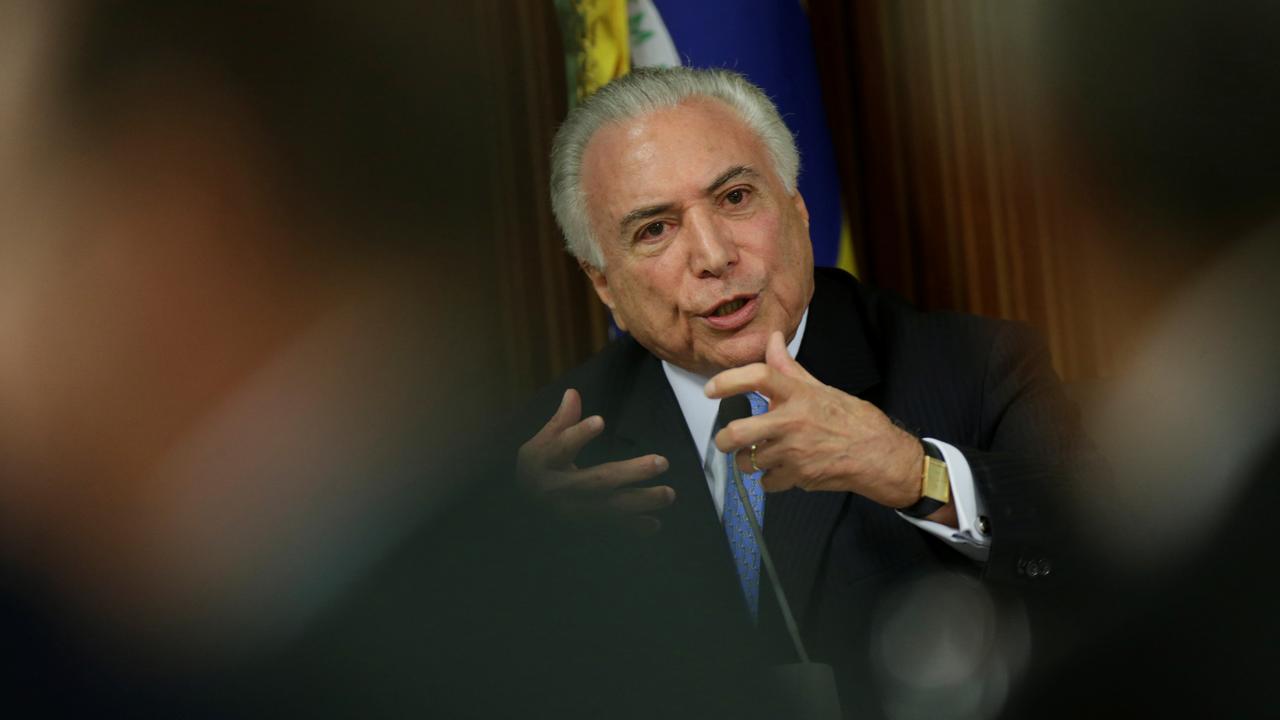 Le président du Brésil Michel Temer rattrapé par l'affaire Odebrecht. [REUTERS - Ueslei Marcelino]
