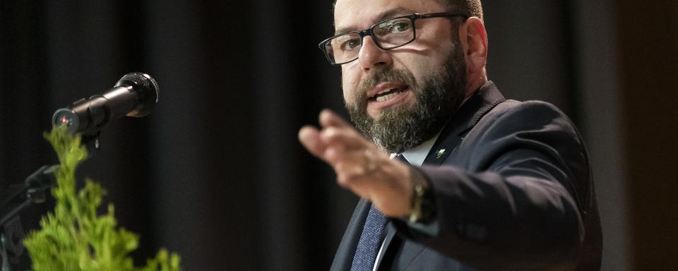 Philippe Jobin, député UDC vaudois et syndic de la commune d'Echichens. [Keystone - Cyril Zingaro]