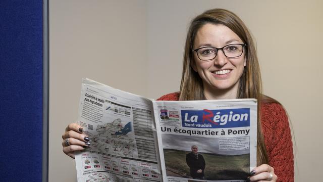 Sur fond de polémique, le journal "La Région" perd sa rédactrice en chef. [Keystone - Jean-Christophe Bott]