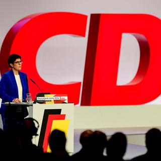 Annegret Kramp-Karrenbauer, la présidente controversée de l'Union chrétienne-démocrate d'Allemagne (CDU). [EPA/Keystone - Filip Singer]