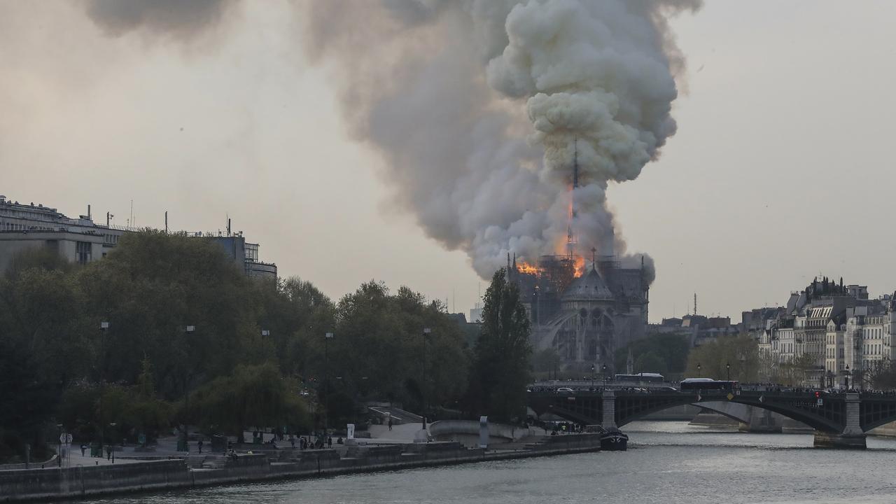 Un incendie est en cours dans la cathédrale Notre-Dame de Paris. [AFp - François Guillot]