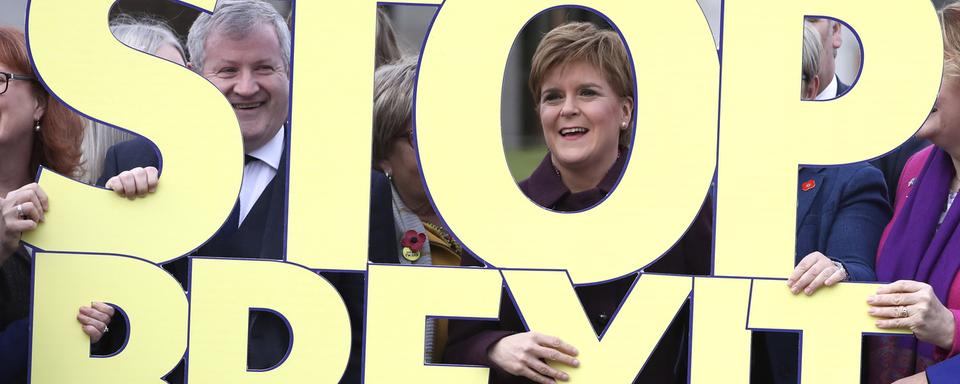 Le SNP (Parti national écossais) a fait compagne contre le Brexit. [PA via AP/Keystone - Andrew Milligan]