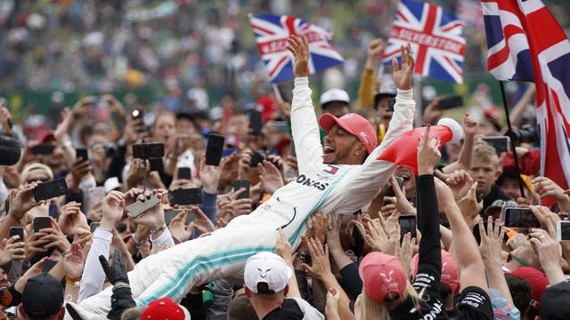 Lewis Hamilton s'est imposé pour la 6e fois à Silverstone, un record! [Valdrin Xhemaj]