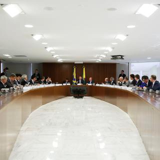 Première réunion de Jair Bolsonaro avec son gouvernement. [EPA/Agencia Brasil/Keystone - Marcos Correa]