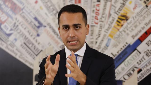 Luigi di Maio a expliqué dans le journal Le Monde pourquoi il a rencontré des gilets jaunes. [Keystone - AP Photo/Andrew Medichini]