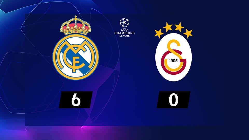 4ème journée, Real Madrid - Galatasaray (6-0): résumé de la rencontre