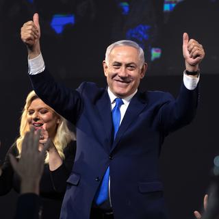 Benjamin Netanyahu obtient un cinquième mandat. [EPA/Keystone - Jim Hollander]