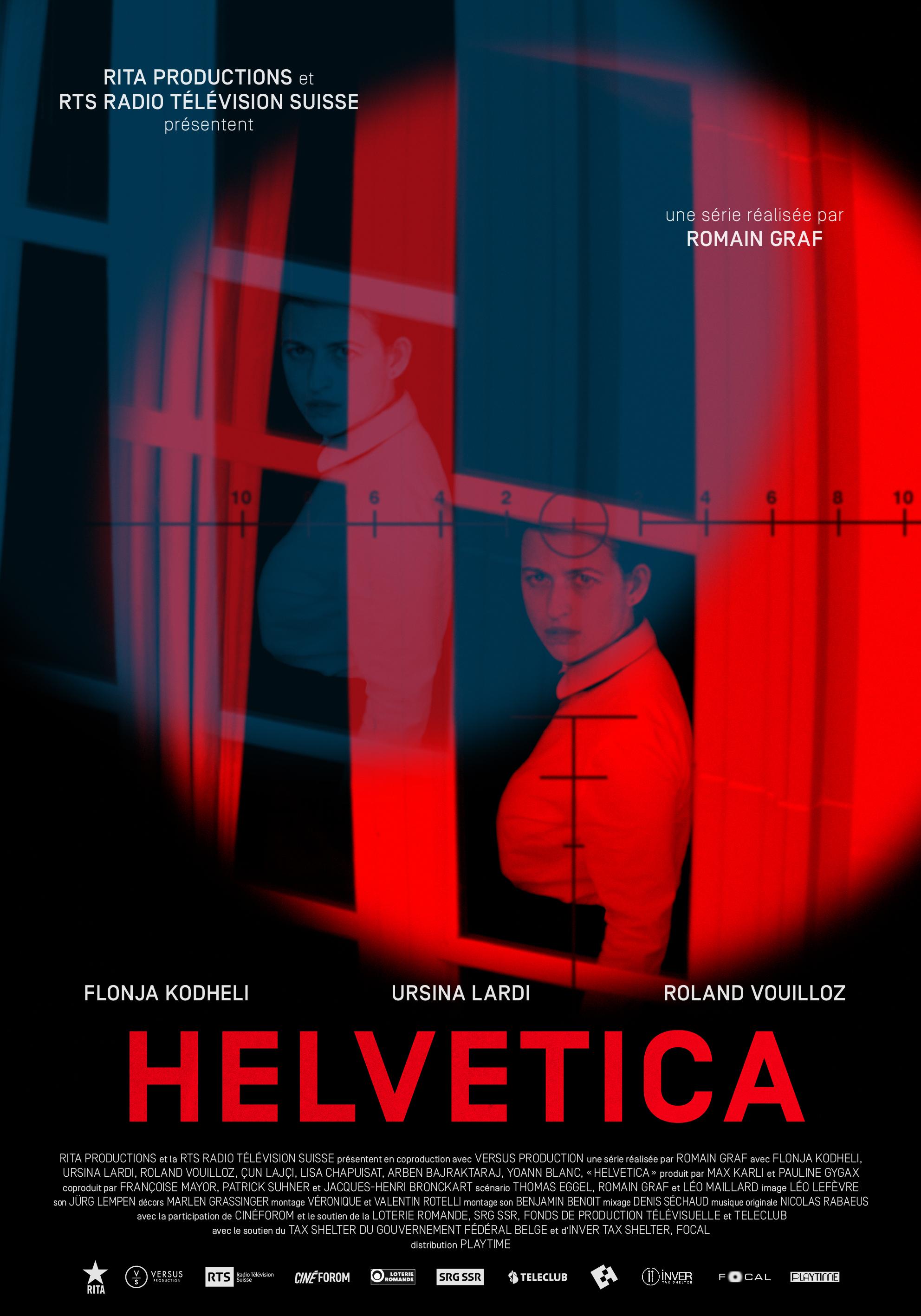 L'affiche de la série Helvetica, réalisée par Romain Graf et coproduite par la RTS et Rita Productions. [RTS - Rita Productions]