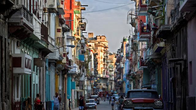 Une artère du centre de la ville de La Havane à Cuba. [EPA/Keystone - Yander Zamora]