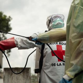 Un système de préparation et de riposte contre Ebola a été mis en place dans la ville de Goma, en RDC. Ici, une équipe photographiée le 29 mai dernier. [EPA - Maria Santto/Finnish Red Cross]