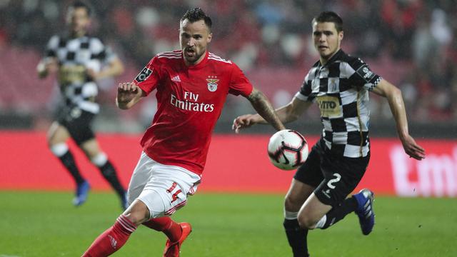 Haris Seferovic a fait trembler les filets au stade da Luz contre Boavista. [Miguel A. Lopes]