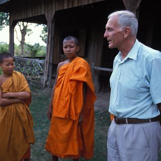 François Ponchaud, prêtre missionnaire au Cambodge. [Godong / Photononstop/ AFP - Philippe Lissac]