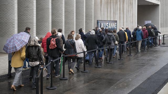 Le Musée cantonal des Beaux-Arts a attiré de nombreux visiteurs depuis son inauguration. [Keystone - Adrien Perritaz]