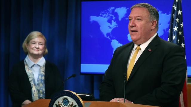 Mike Pompeo annonce la création d'une commission pour choisir parmi les droits humains ceux qui sont vraiment inaliénables. [AFP - Mark Wilson/ Getty Images North America]