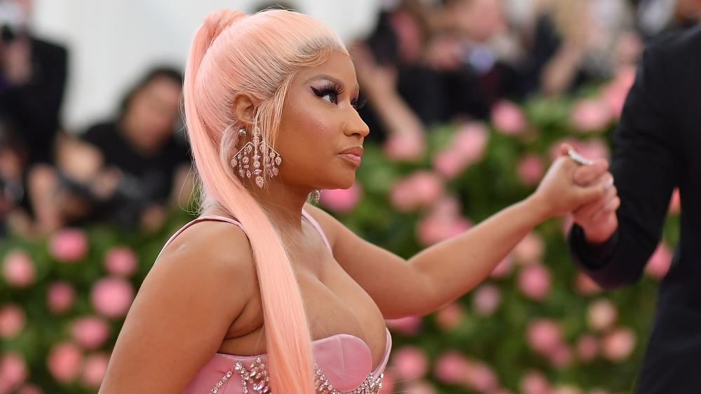 Nicki Minaj le 6 mai 2019 faisant son entrée au Gala du Metropolitan Museum of Art à New York. [AFP - ANGELA WEISS]