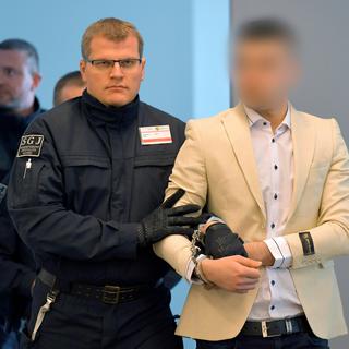 Le procès de l'accusé syrien s'ouvre lundi à Dresde en Allemagne. [Keystone - Matthias Rietschel]